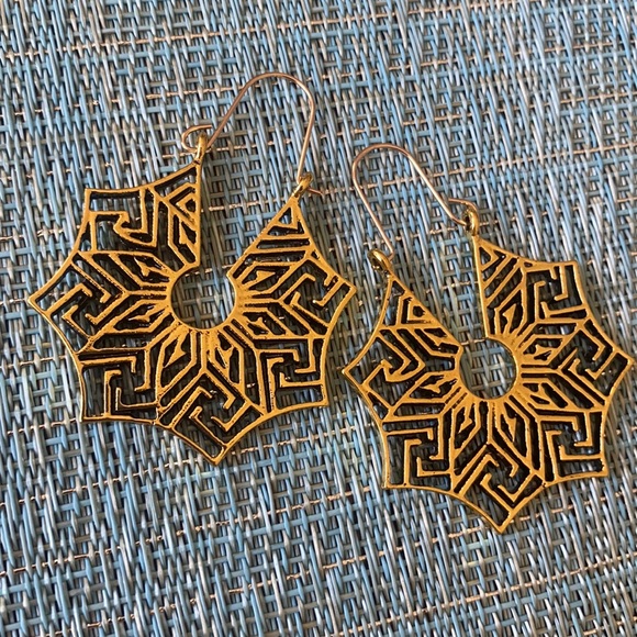 Spider Mandala Earrings - Picture 3 of 5